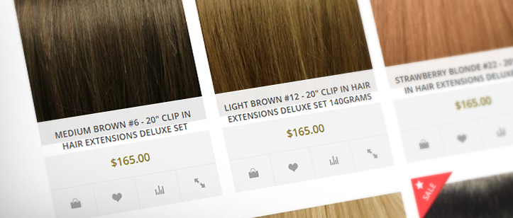 Cleopatra Hair Extensions Website Design