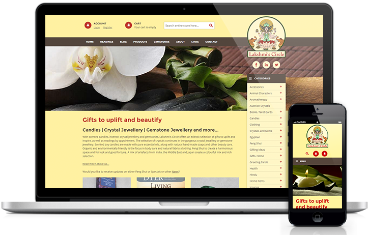 Lakshmis Circle Website Design