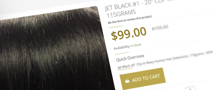 Cleopatra Hair Extensions Website Design